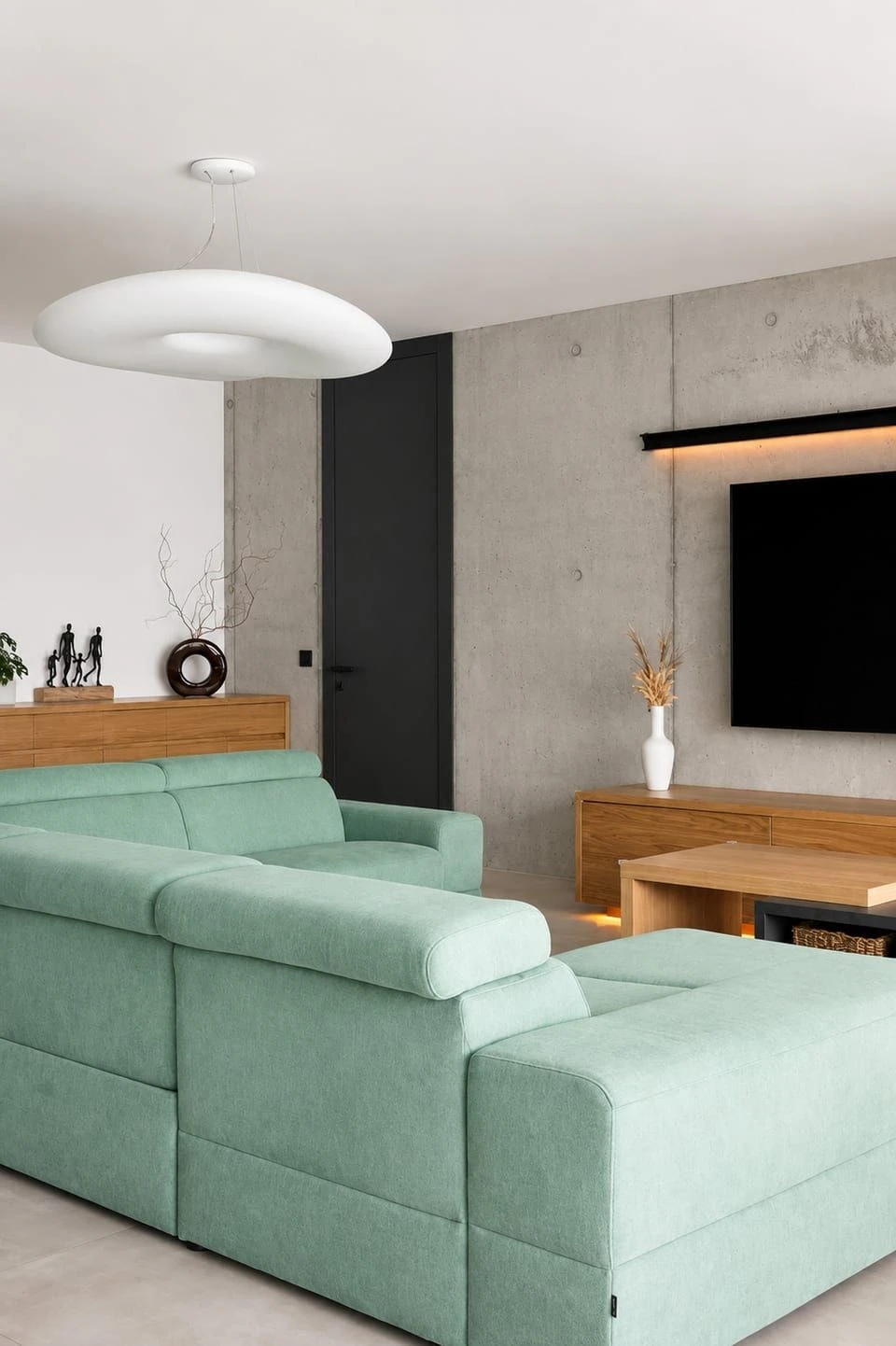 Living space in the completed family home